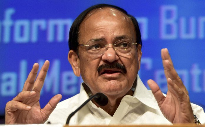 M.Venkaiah Naidu addresses newsmen
