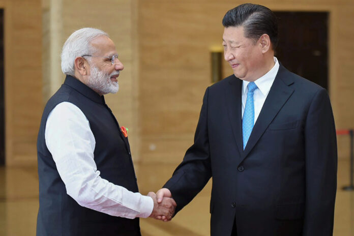 PM Modi with Chinese President Xi Jinping